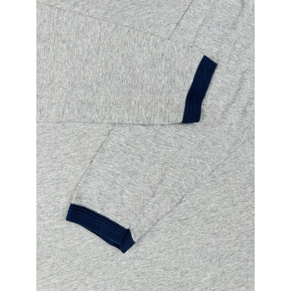 Vintage 90s Nike Embroidered Script Logo Long Sleeve Ringer T Shirt USA Made L